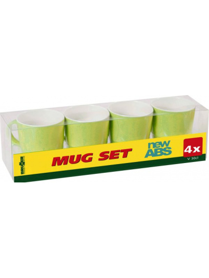 Kubki z melaminy Mug Set ABS Spectrum Lime 300 ml 4 szt. - Brunner