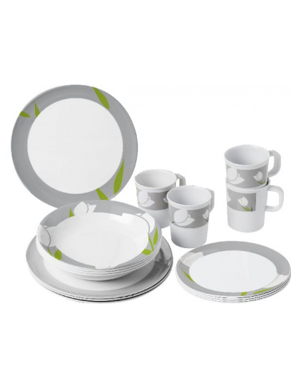 Zestaw obiadowy z melaminy Melamine Set Tulip - Brunner