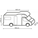 Pokrowiec na kampera Camper Cover AL 6M 650-700 cm - Brunner