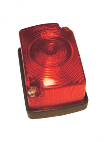 Lampa 164 czerwona obrysówka na gumie krótkiej
