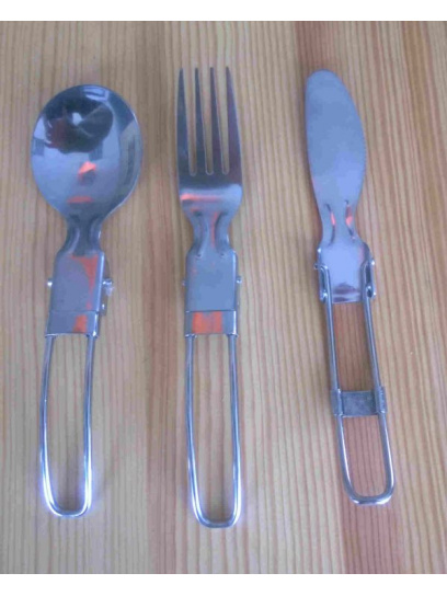 Zestaw sztućców turystycznych Set 3pc Stainless - Rockland