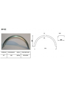 Błotnik pojedynczy okrągły 13" dł. 660 - Steelpress