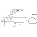 Zaczep kulowy 1300 Ø70 rozs. 90 pionowo - Steelpress