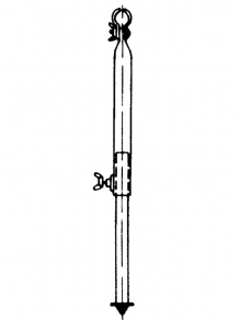 Rurka stelaża do przedsionka Ø 22mm 165-260cm - pionowa noga