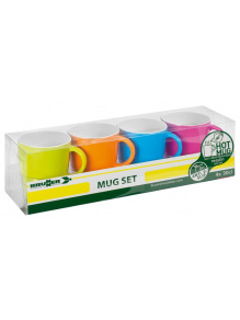 Kubki z melaminy Mug Set ABS Spectrum 300 ml 4 szt. - Brunner