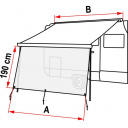 Ścianka przeciwsłoneczna do markizy Sun View XL 260 - Fiamma