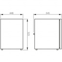 CoolMatic CRX 65S, Lodówka kompresorowa do zabudowy (stal nierdz.) - Dometic