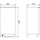 RM 123, Lodówka absorpcyjna, 30 mbar F, ES, NL, L, CS, SK - Dometic