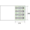 Namiot rodzinny pompowany 4 osobowy Pure 4 A.I.R. TECH Authentic - Brunner