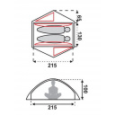 Namiot turystyczny 2 osobowy Sierra II Comfort - Fjord Nansen