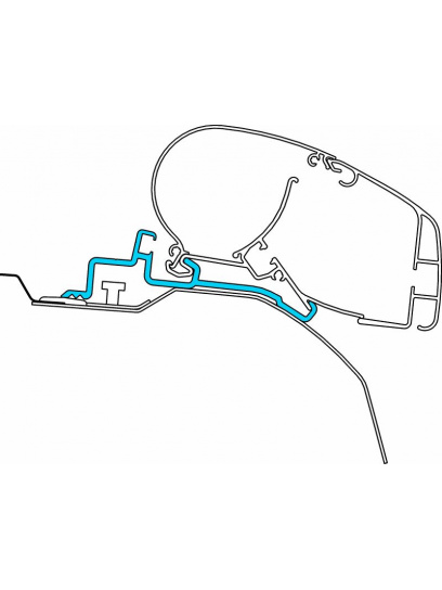 Adapter do markizy dachowej PR Ducato H2 Skyroof 3 szt - Dometic