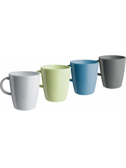 Kubki z melaminy Mug Set ABS Dolomit 300 ml 4 szt. - Brunner