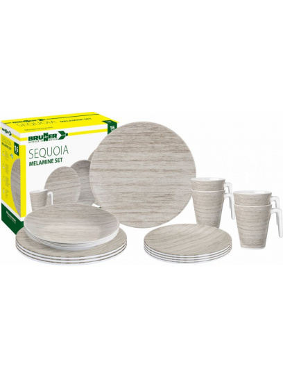 Zestaw obiadowy z melaminy Melamine Set Sequoia - Brunner