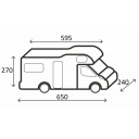 Pokrowiec na kampera Camper Cover Design 12M 600-650 cm - Brunner