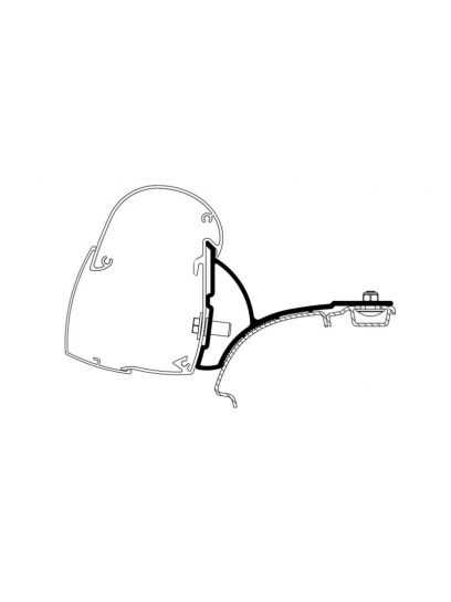 Adapter do markizy ściennej Omnistor 5102 VW T5/T6 Compact Van Fixed Roof Rail (LHD) - Thule