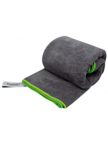 Ręcznik Frotte Microfiber Terry Towel L Charcoal/Green - TravelSafe