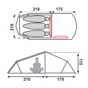 Namiot turystyczny 3 osobowy Korsyka III - Fjord Nansen