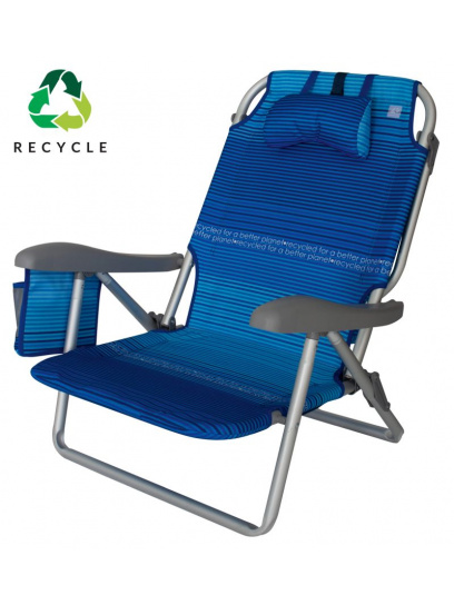 Krzesło plażowe Perez Beach Recycled Royal Blue - EuroTrail