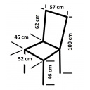 Krzesło turystyczne Latina 3D Mesh - EuroTrail